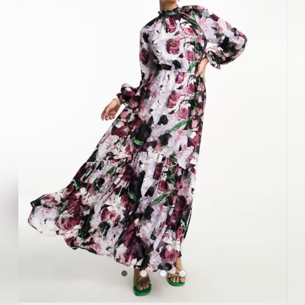 Asos Long Sleeve Maxi Dress Size XS (0-2)